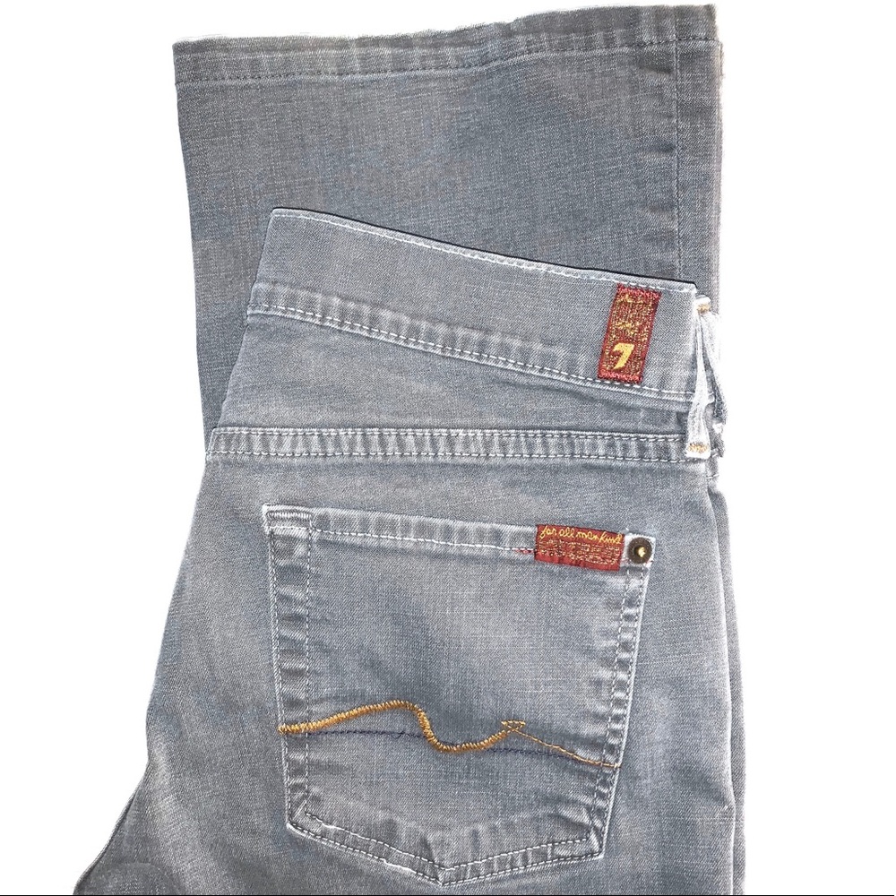 7 For All Mankind Gray Bootcut Jeans - Size 28